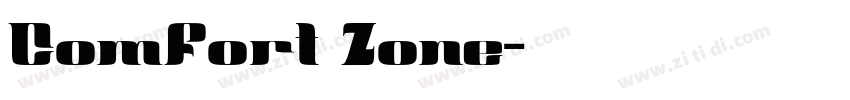 Comfort Zone字体转换